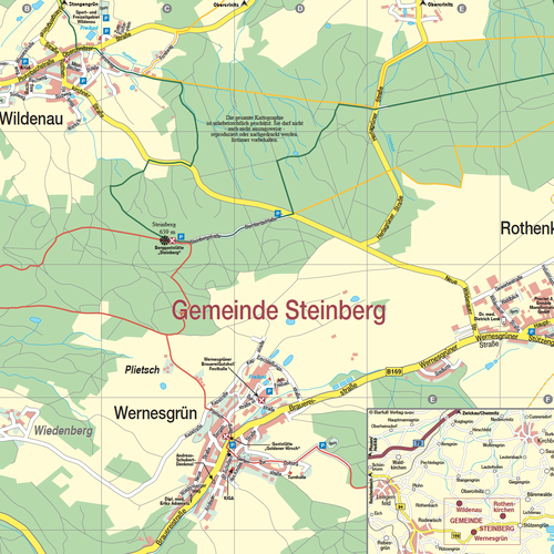 Bild Ortsplan der Gemeinde Steinberg