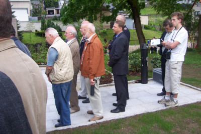 Kranzniederlegung im neueingerichteten Andreas Schubert Park