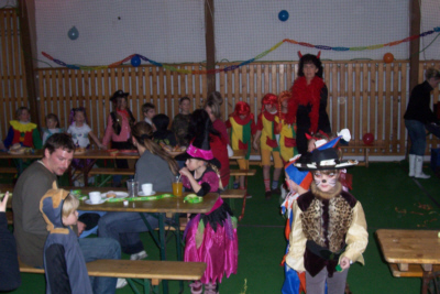 Faschingsveranstaltung in der Turnhalle Wernesgrün