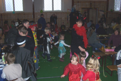 Faschingsveranstaltung in der Turnhalle Wernesgrün