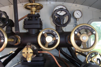 Besichtigung der ersten Nach gebauten Schnalspur - Dampflokomotive